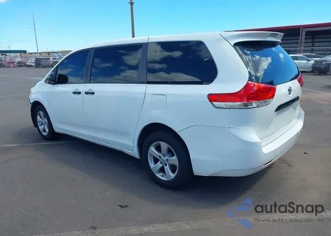 2011 Toyota Sienna Base V6 из США, поврежденный, VIN 5TDZK3DC5BS164903